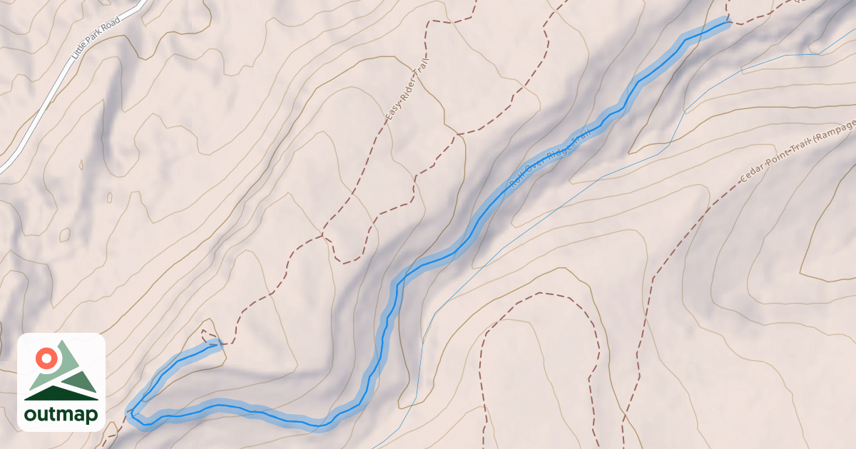 Map of Roll Over Ridge Trail