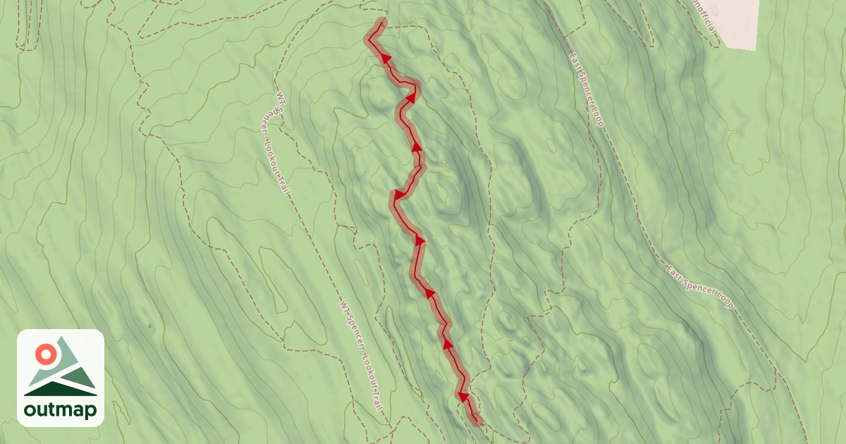 Map of Spencer Trails - Recess