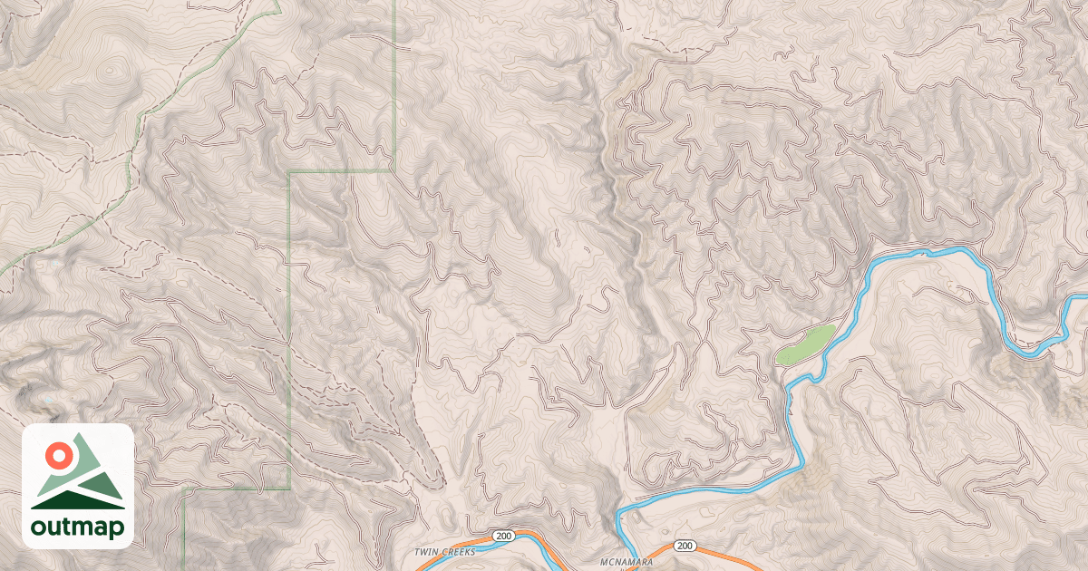 Map of GOLD CREEK