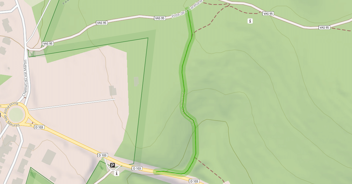 Map preview of Sentier Walmart-1