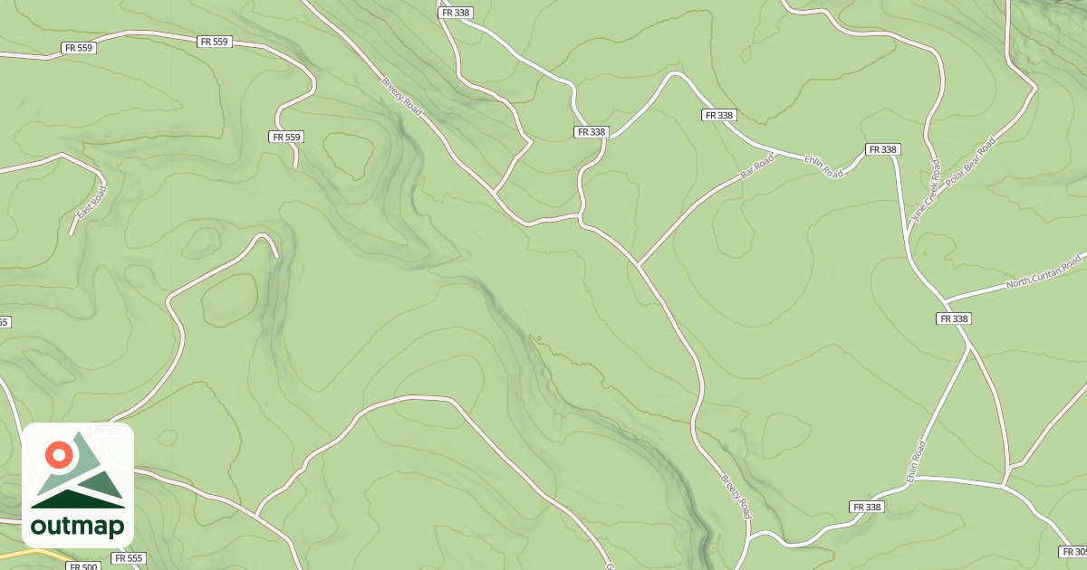 Map of BREEZY ROAD