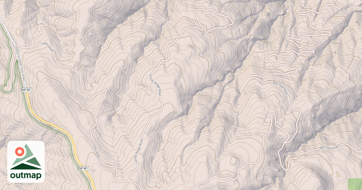 Map of GRIZZLY RIDGE