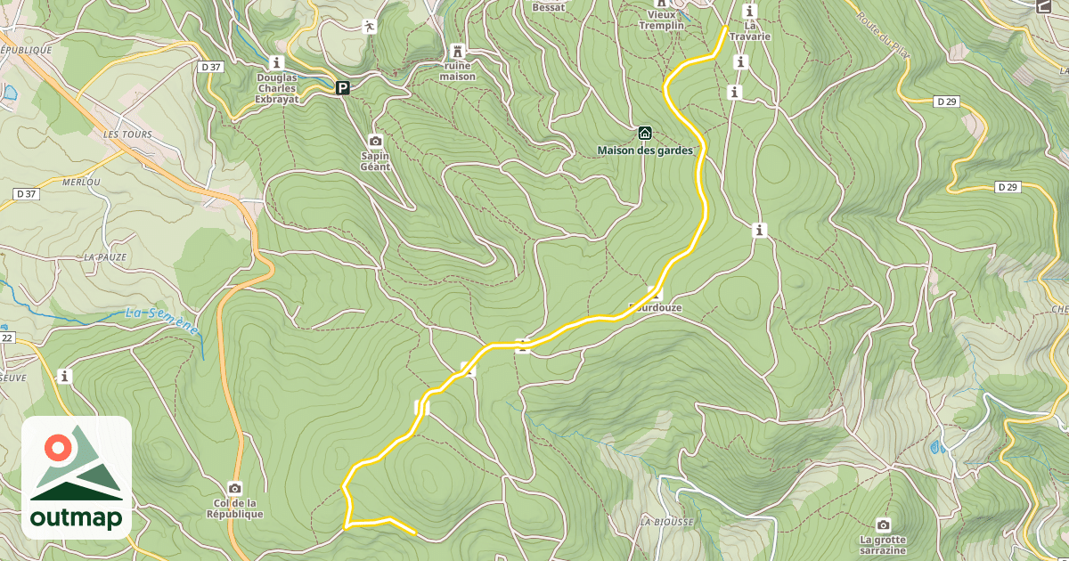 Map of Chaubouret Noir