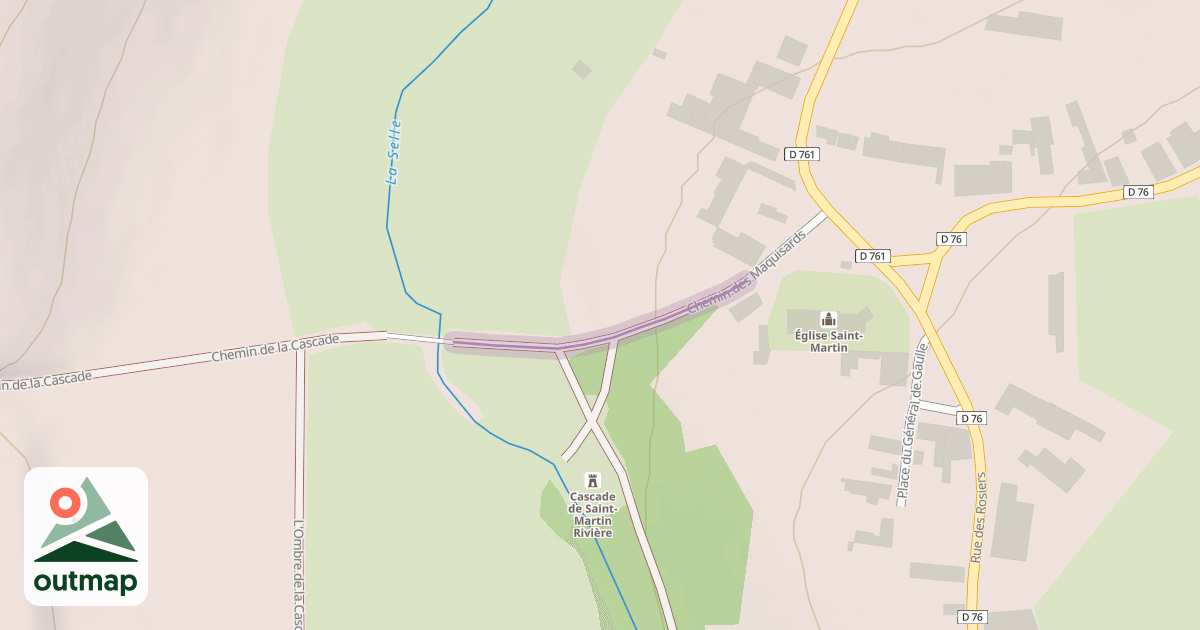 Map of Chemin des Maquisards
