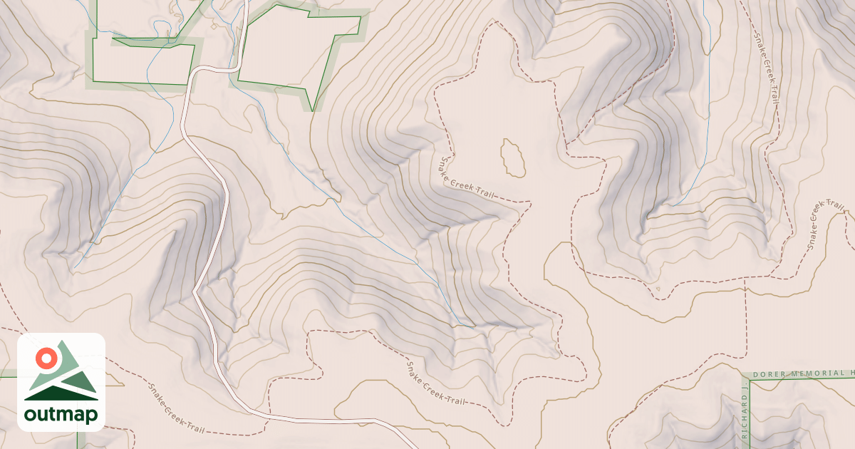Map of Snake Creek Trail