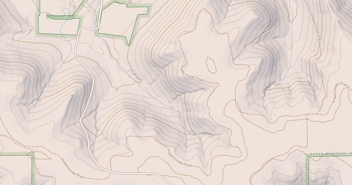 Map preview of Snake Creek Trail