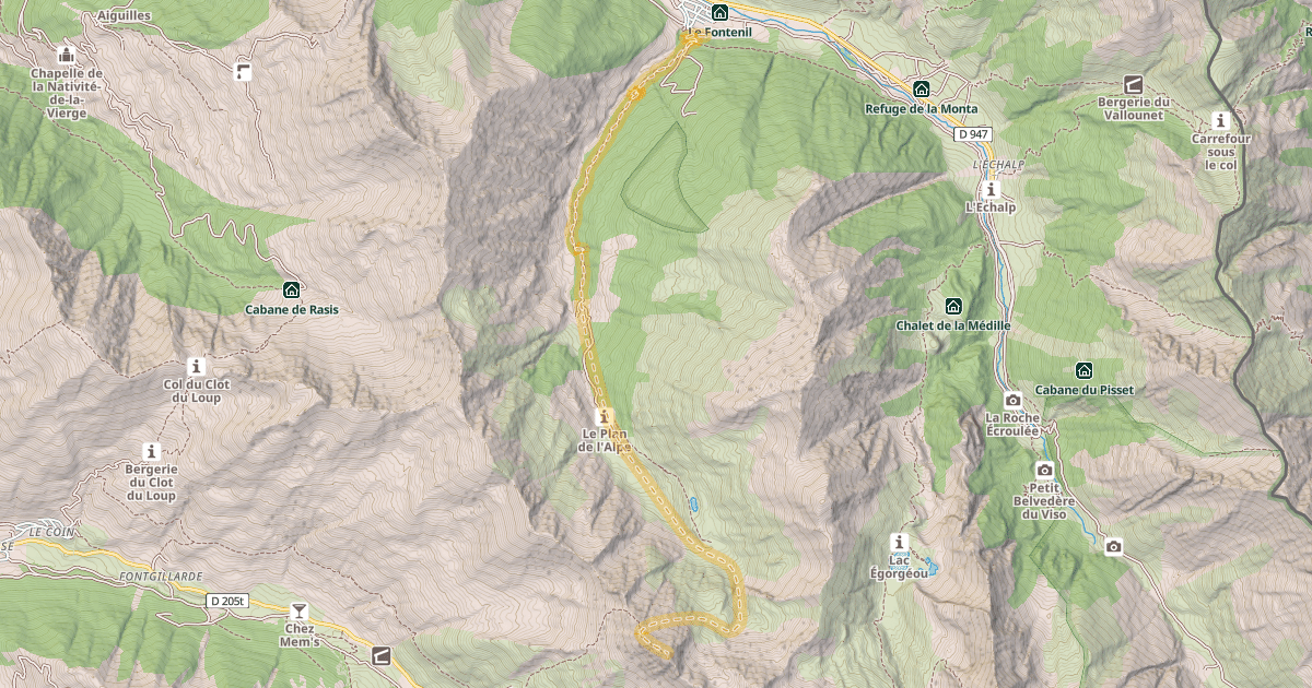 Map preview of Le Grand Queyras — Ristolas