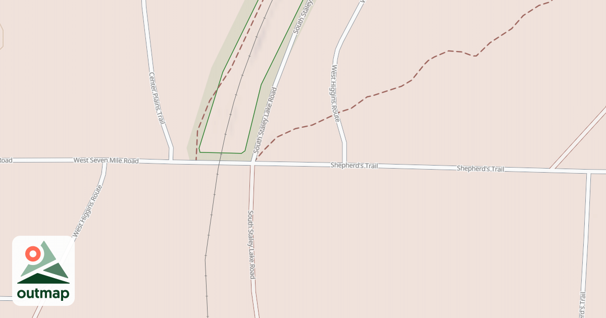 Map of West Higgins Route