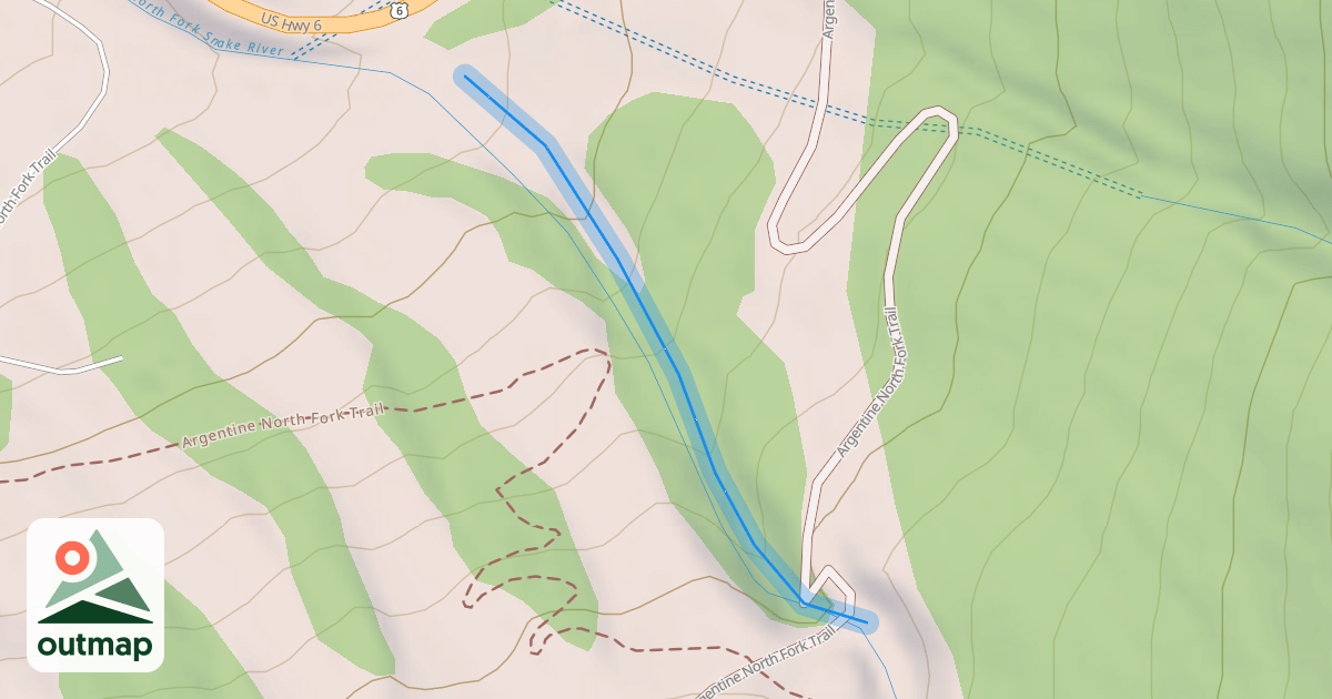 Map of Noth Fork