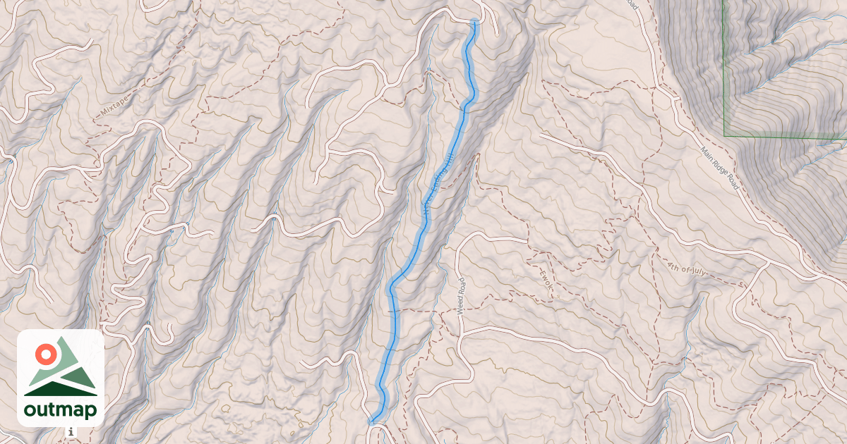 Map of Never Ending Hill