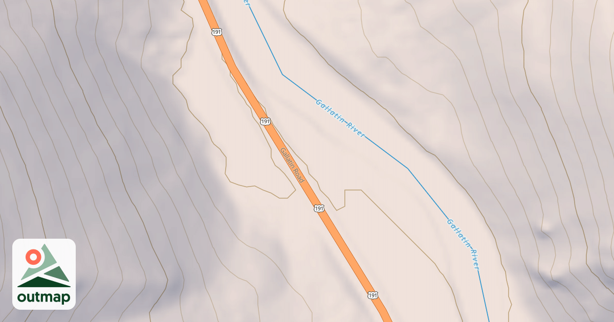 Map of GALLATIN RIVER ACCESS MP 37.9