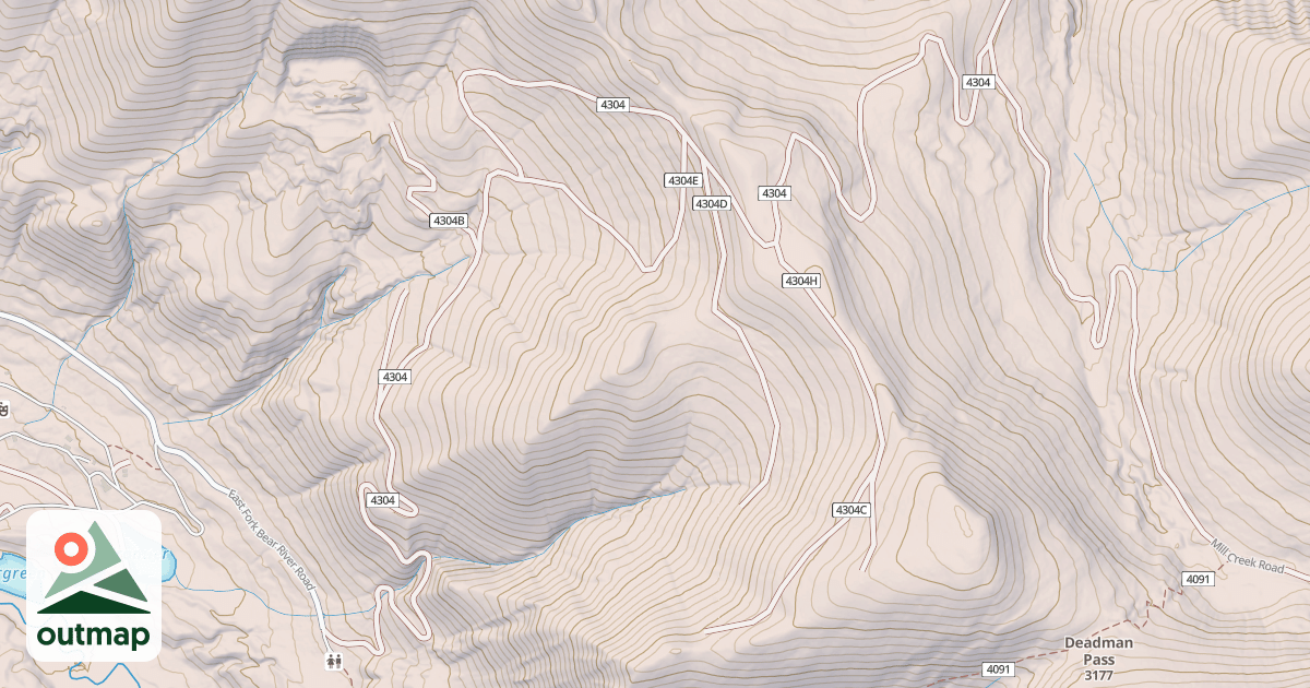 Map of DEADMAN SOUTH ATV