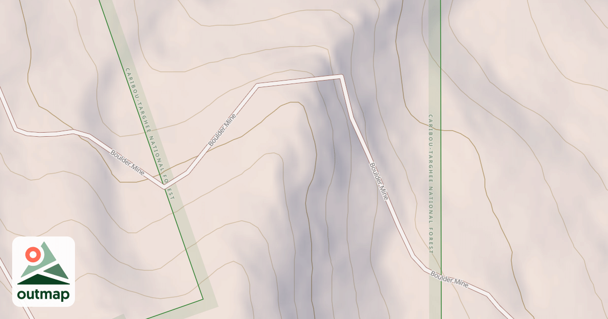 Map of BOULDER MINE