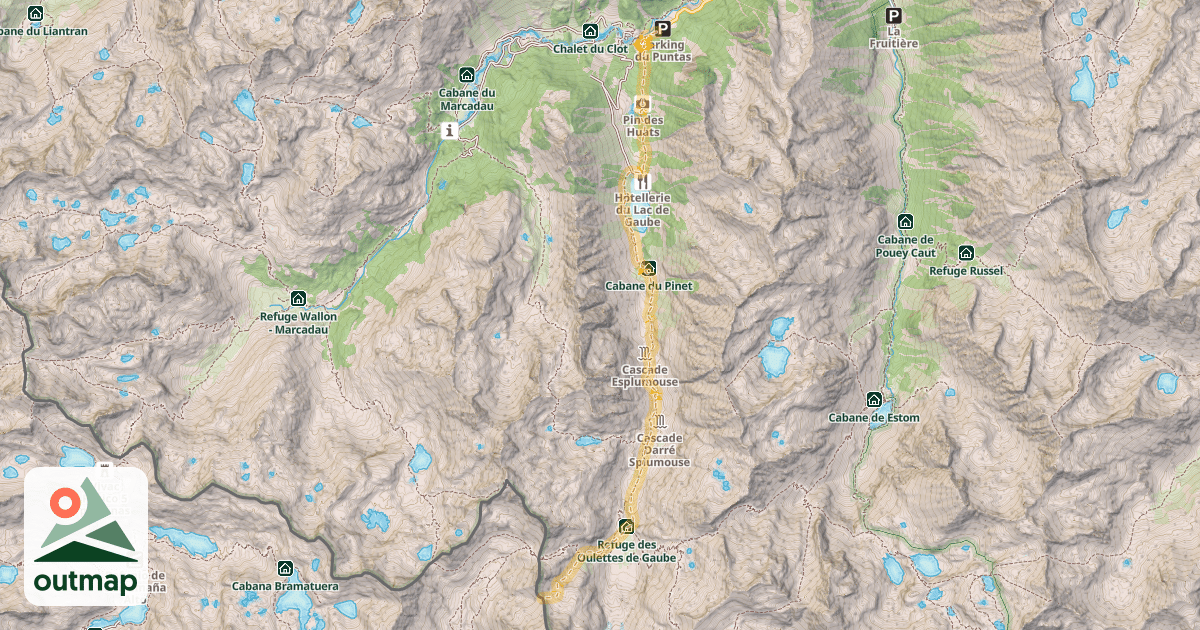 Map of Col des Oulettes — Cambasque