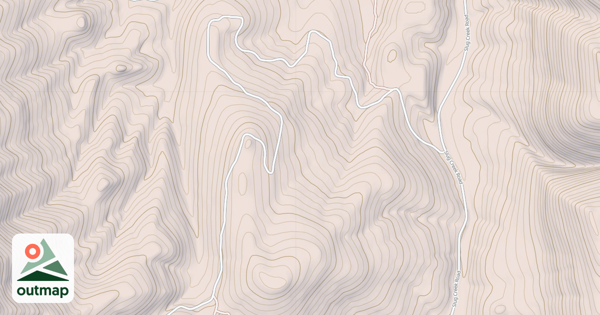 Map of Harrington Peak Access