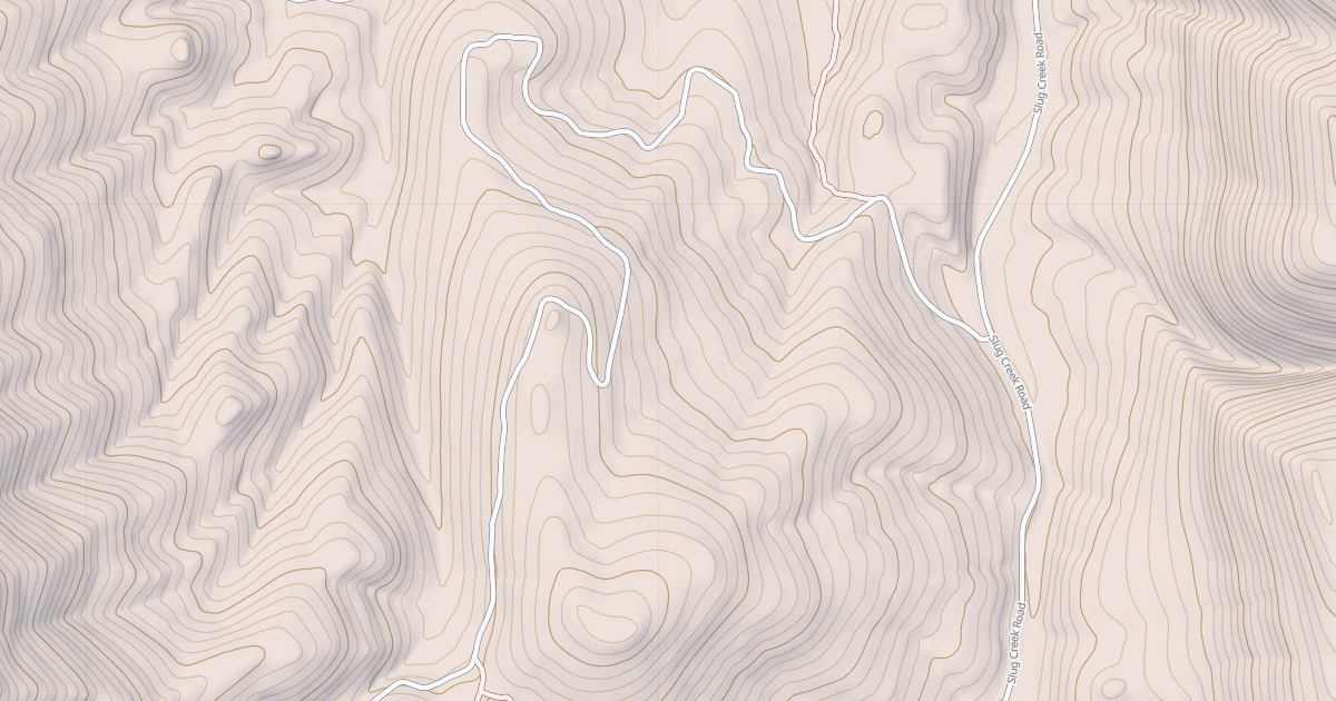 Map preview of Harrington Peak Access