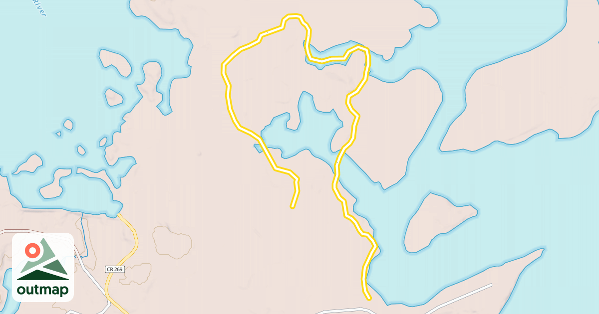 Map of Moose Tracks Trail