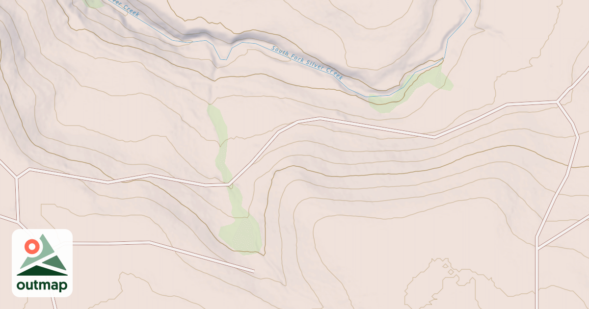 Map of ATHERTON FLAT EAST