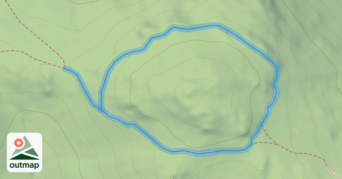 Map of Olde Ute Trail