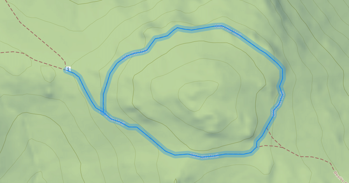 Map preview of Olde Ute Trail