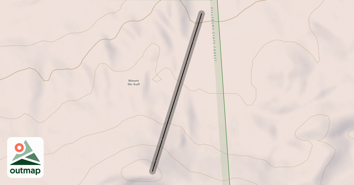 Map of Cragun's Cutoff