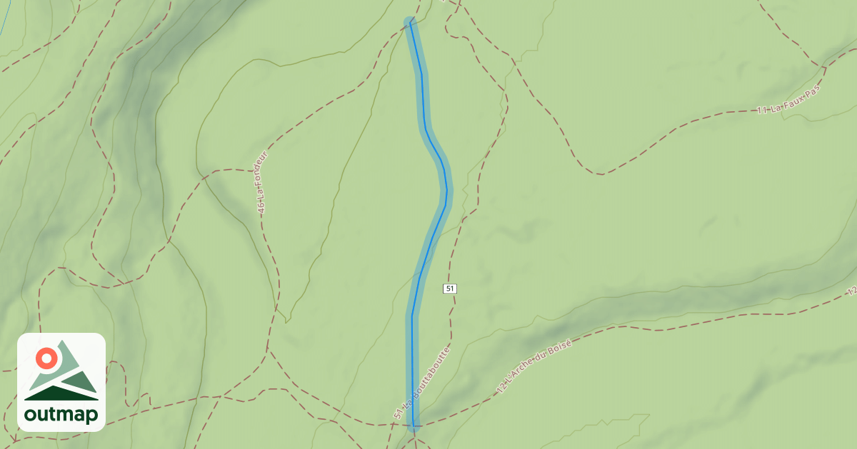 Map of 52 La Passe du Suisse