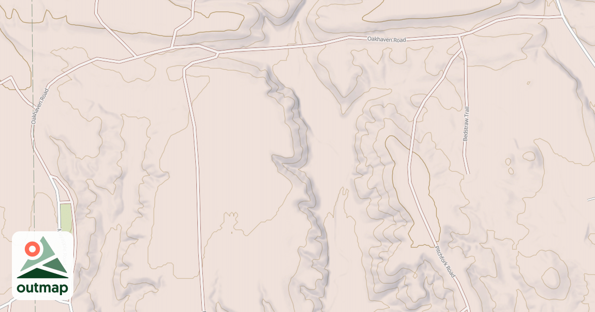 Map of OAKWOOD CEMETARY