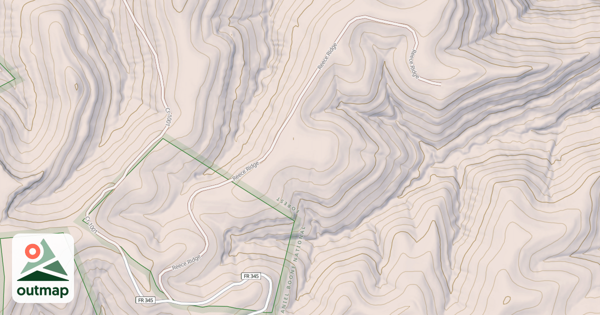 Map of REECE RIDGE