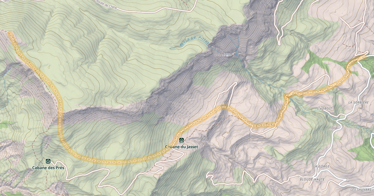 Map preview of Sommet de Chine — Le Forest
