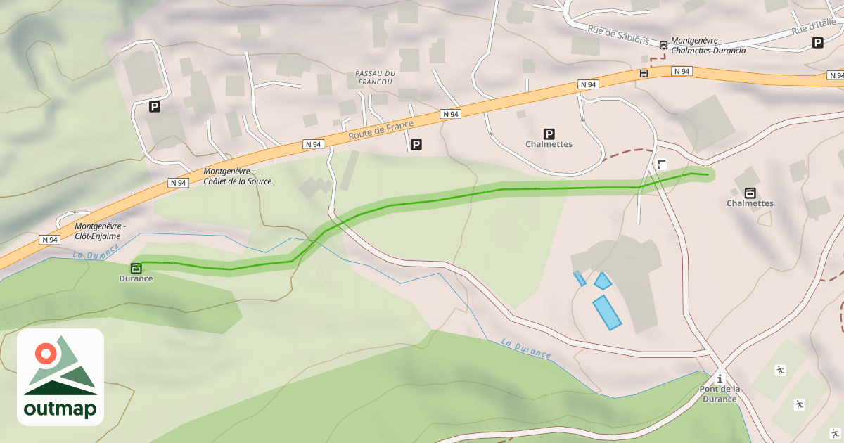 Map of La Durance