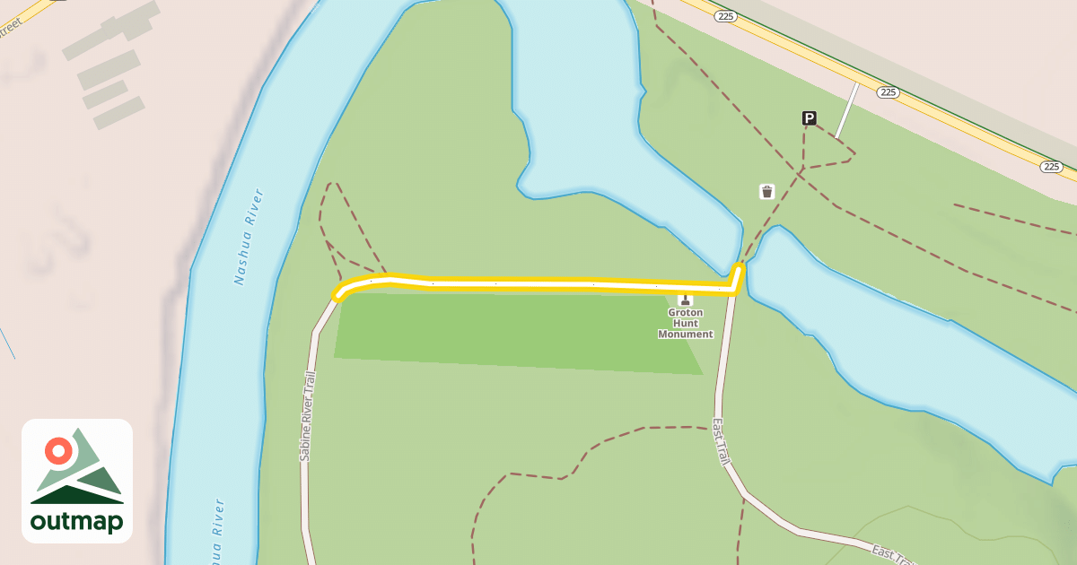 Map of Sabine River Trail