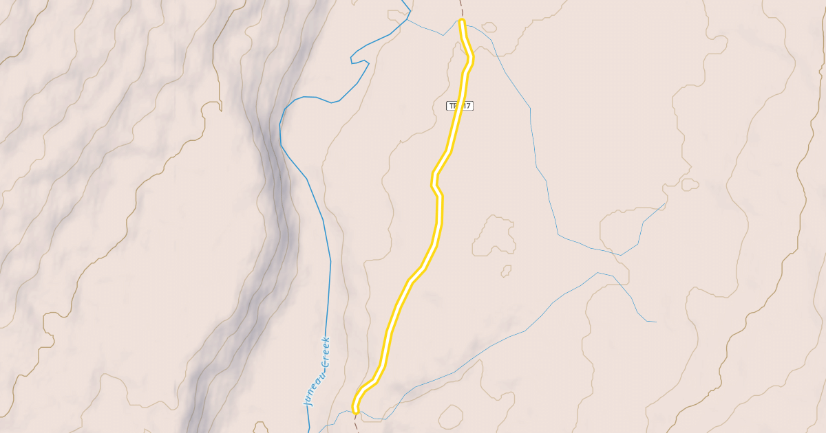 Map preview of Resurrection Pass Trail