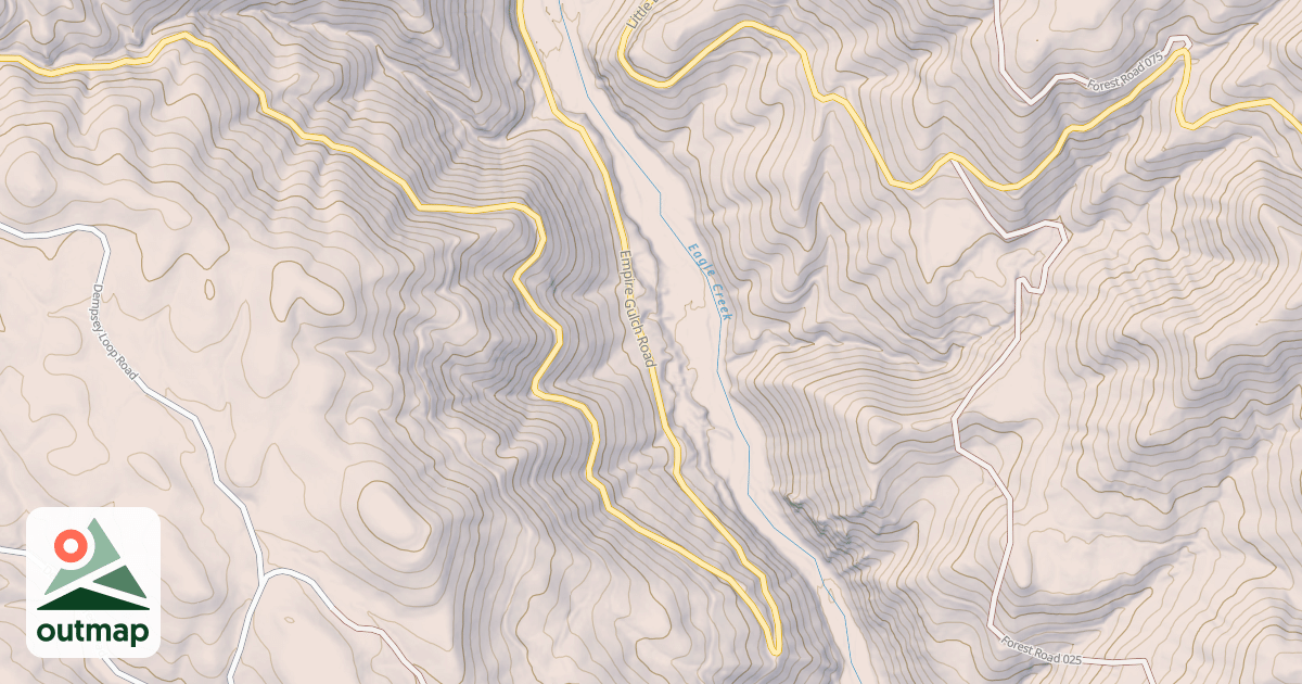 Map of Empire Gulch Snowmobile