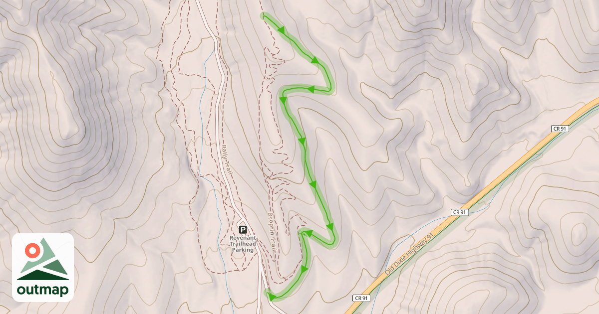 Map of Time Warp Trail