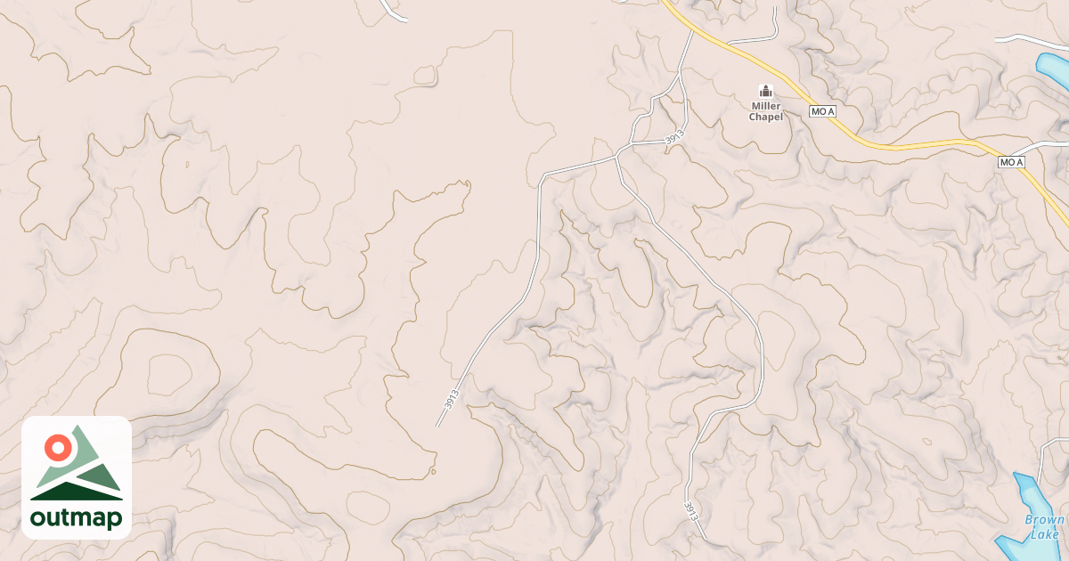 Map of BURNS MOUNTAIN