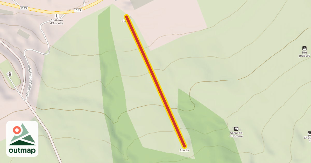 Map of La Blache
