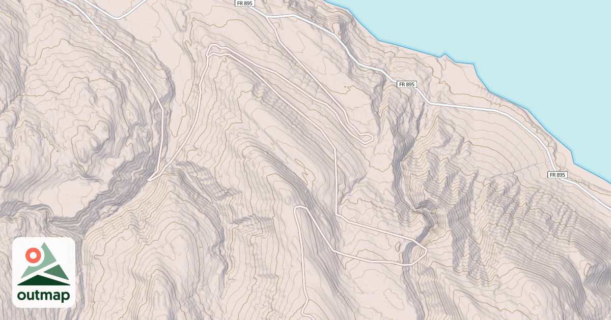 Map of ELAM CREEK KAH MOUNTAIN