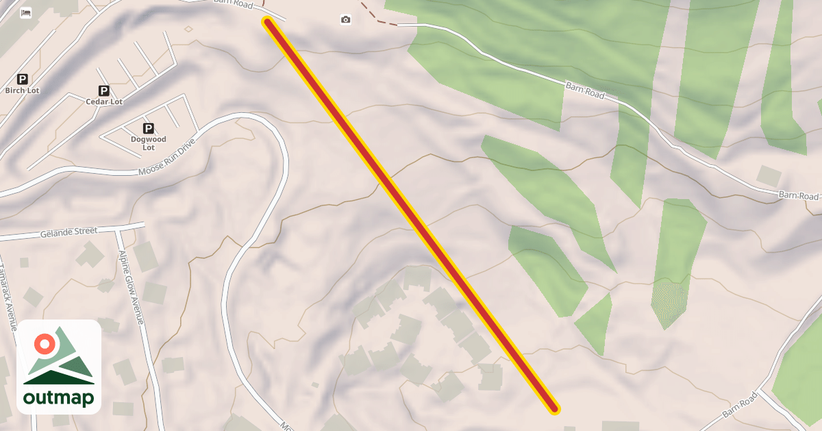 Map of Chair 6 Base Lodge