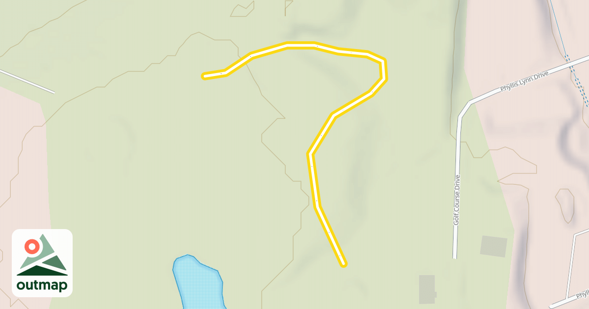 Map of Lander Golf Course Nordic Trails