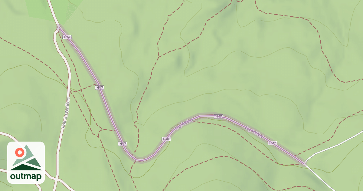 Map of Cap Estérel