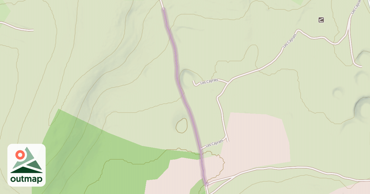 Map of Les Cayrats