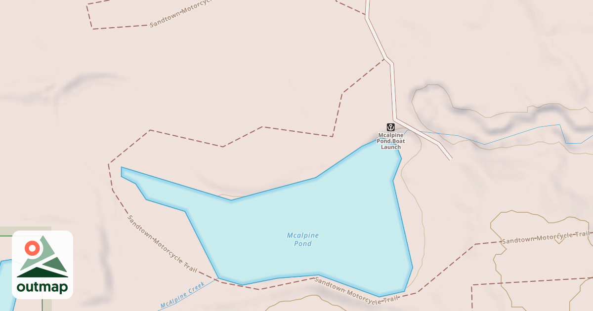 Map of Sandtown Motorcycle Trail