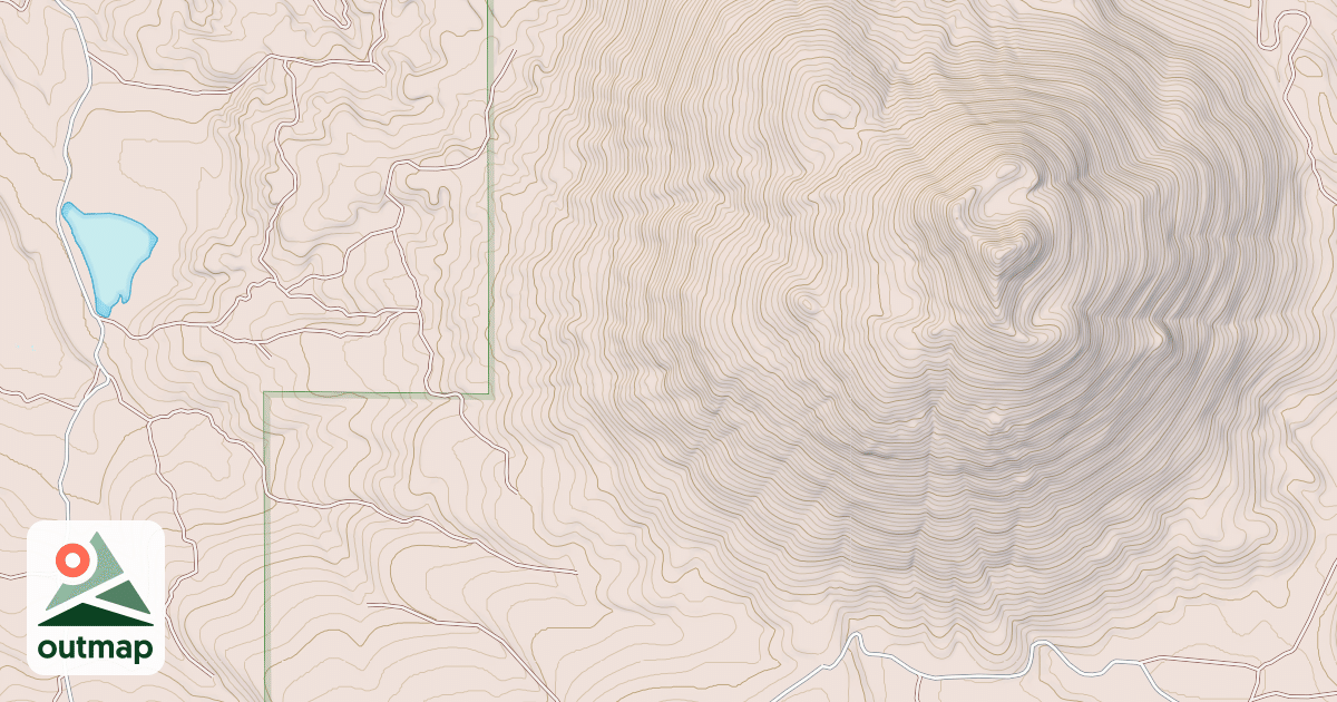 Map of BURNEY MTN LOOKOUT