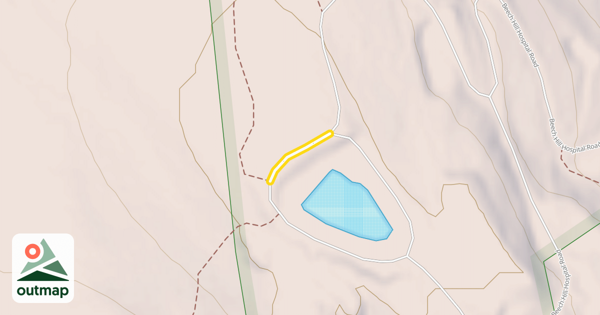 Map of Beech Hill Hospital Road
