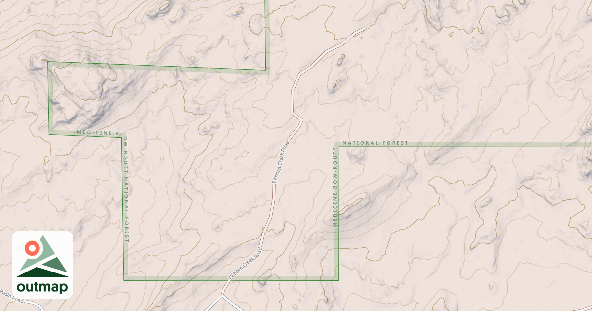 Map of ELKHORN CREEK