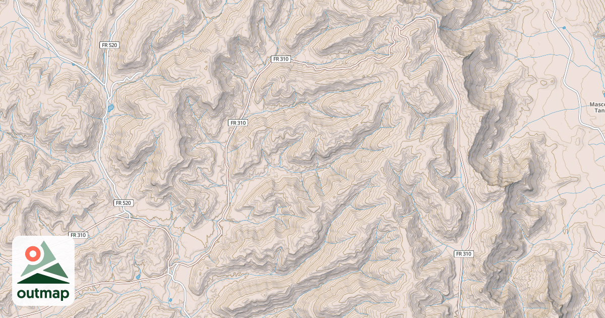 Map of DEER RUN