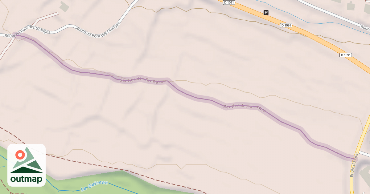 Map of Sentier des Granges