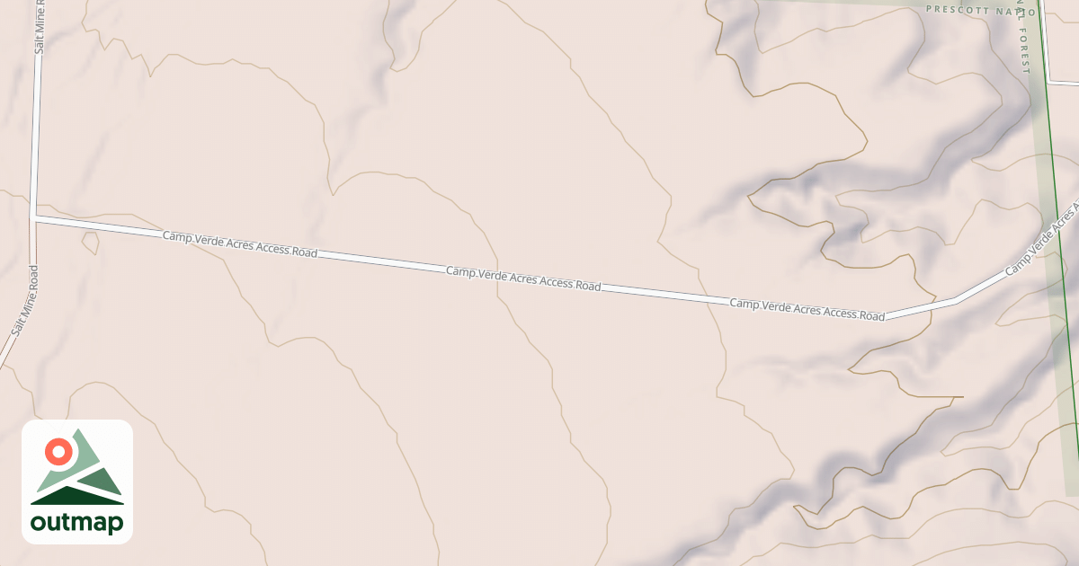 Map of BEASLY FLAT REC. AREA