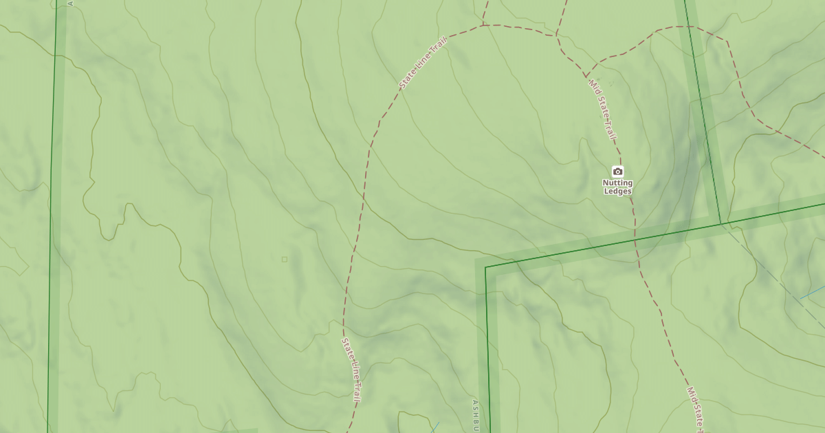 Map preview of Midstate Trail