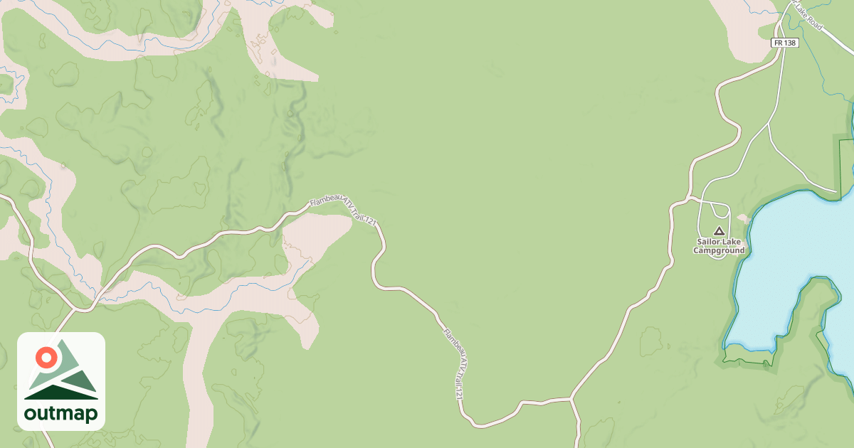 Map of USFS Motor Vehicle Use Map Trails 13099